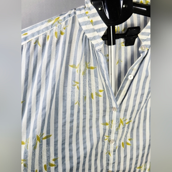 Alix Of Bohemia Kiki Magnolia Stripe Quiet Luxury Boho Tunic, Medium - Picture 5 of 7